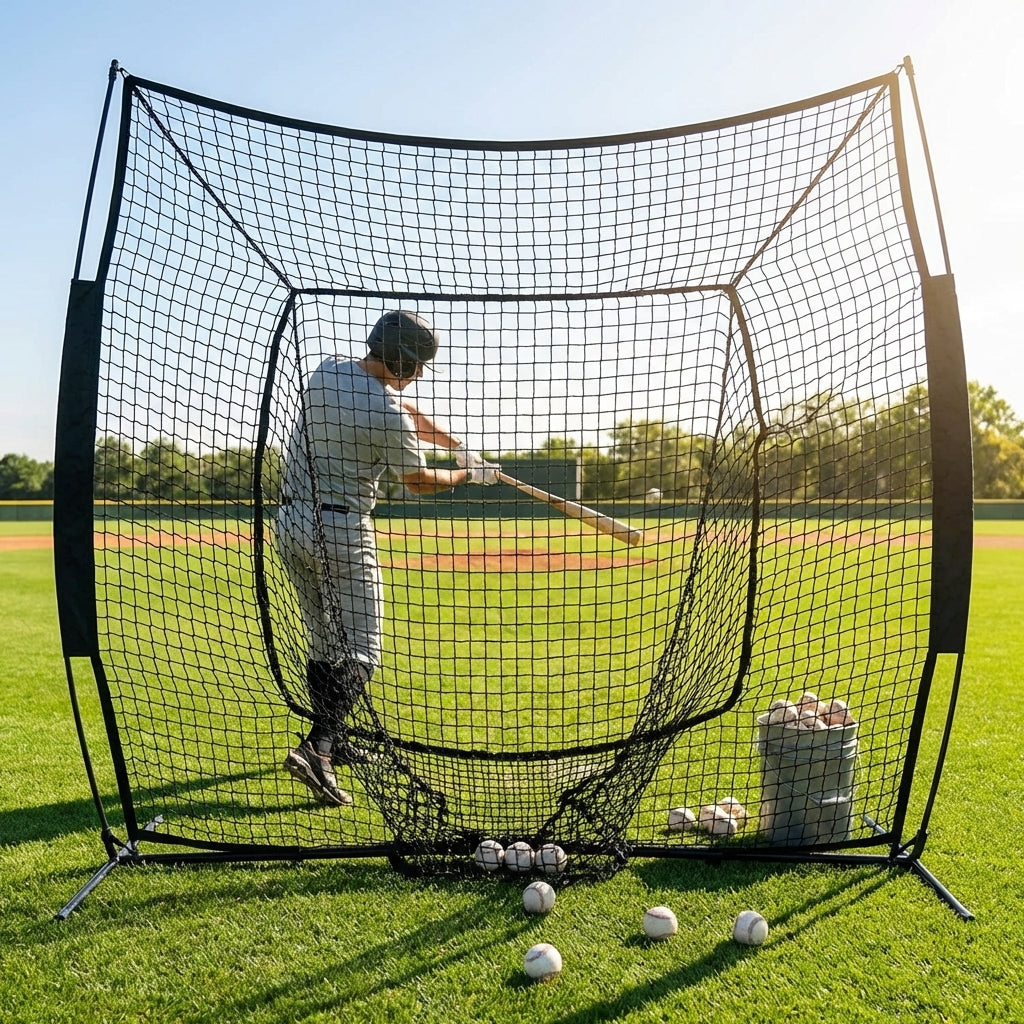9 inch white split leather baseball for games and practice