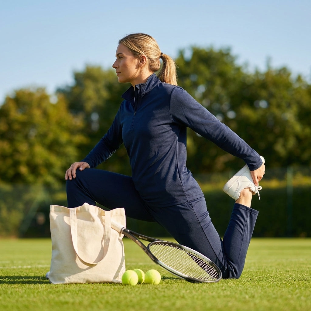 Women's quarter zip tracksuit in lightweight polyester, available in 5 sizes - product detail