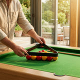Pool triangle made of durable polyethylene for 2” English pool balls - product detail