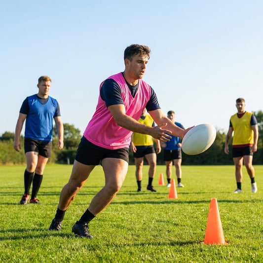 Rugby Training Bibs in Various Colours and Lightweight Mesh