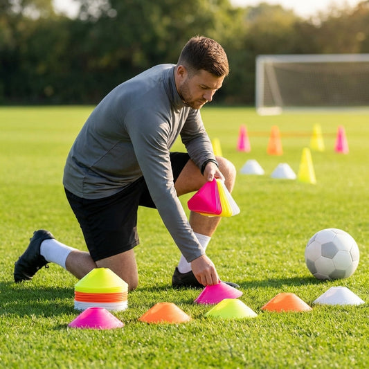 Mini Triangle Training Cones in multi-colour for sports drills