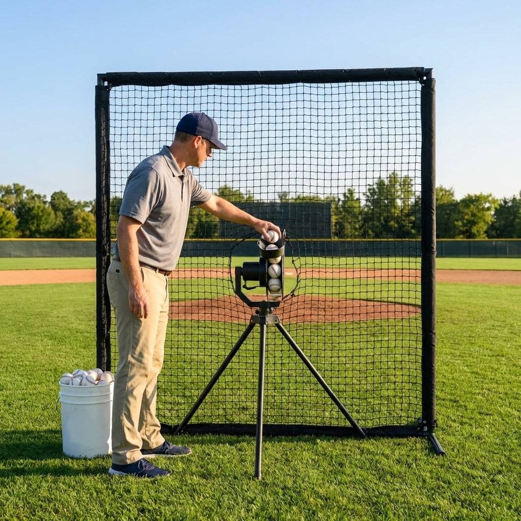 Baseball Replacement Net 7ft x 7ft, Heavy Duty Knotted Twine