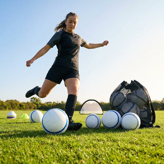 Lightweight training footballs with EVA foam casing in sizes 3, 4, and 5 - product detail