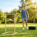 Ladder Golf Game Set with Pine Wood Ladder and Colourful Bolas