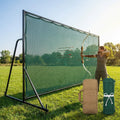 Archery netting stop system with steel frame and polyester mesh - product detail