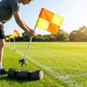 Rugby Corner Flags Set – Orange/Yellow – PVC Poles – Official Matches