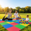 Interlocking foam puzzle mats in assorted vibrant colours