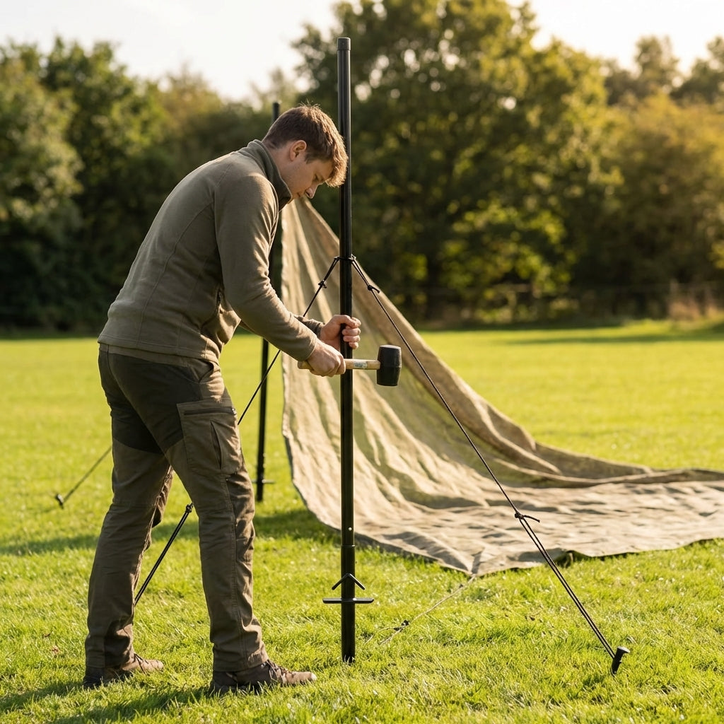 9ft Archery Backstop Poles for netting support