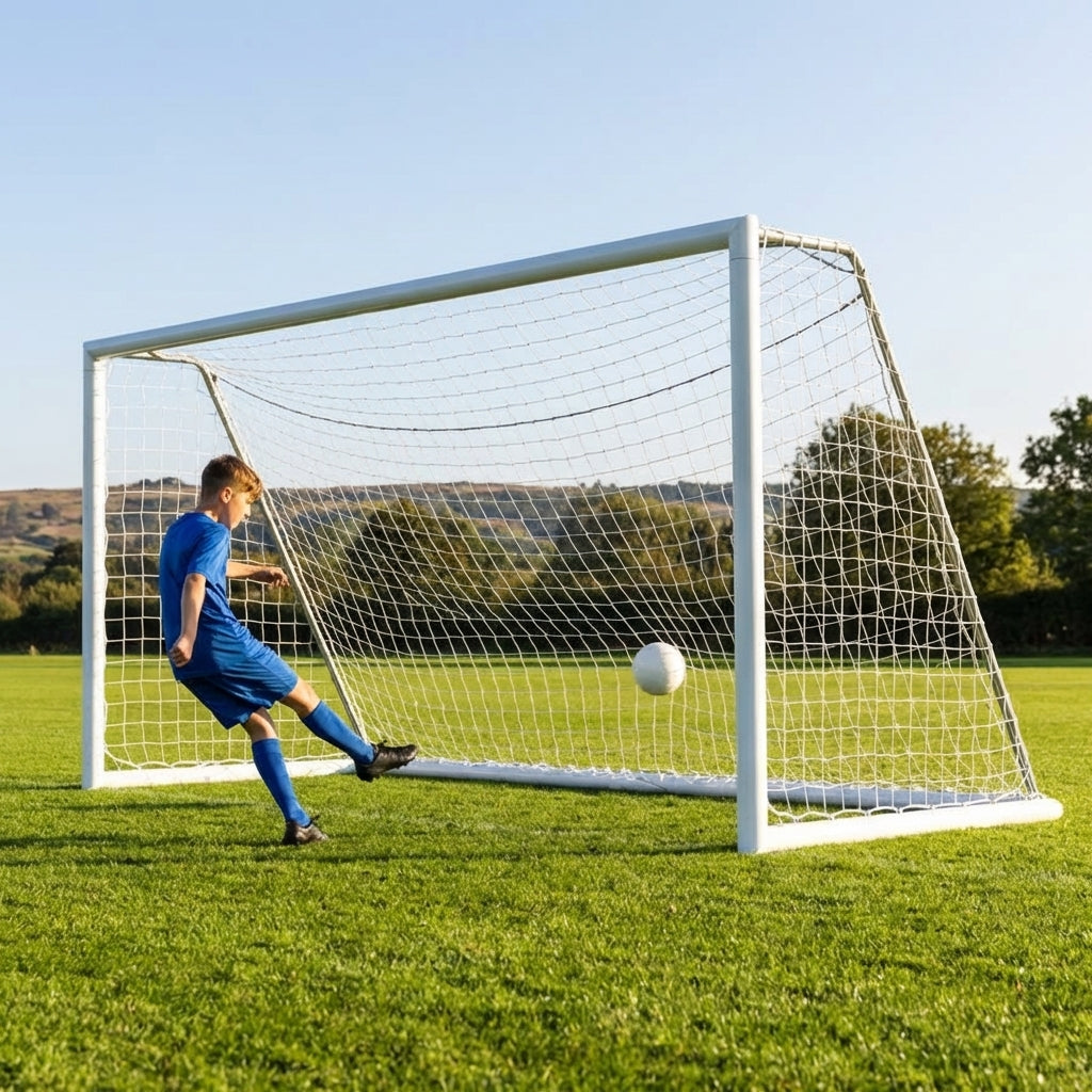 Aluminium Freestanding Football Goal 16 x 6ft for Youth Matches