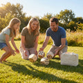 Giant Wooden Dice Set with carry bag for family games - product detail