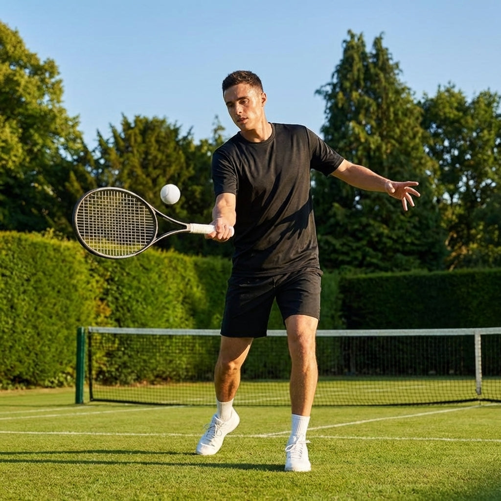 Men's Tennis Shirt made from lightweight polyester
