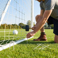 Ultra heavy-duty steel net pegs for outdoor sports