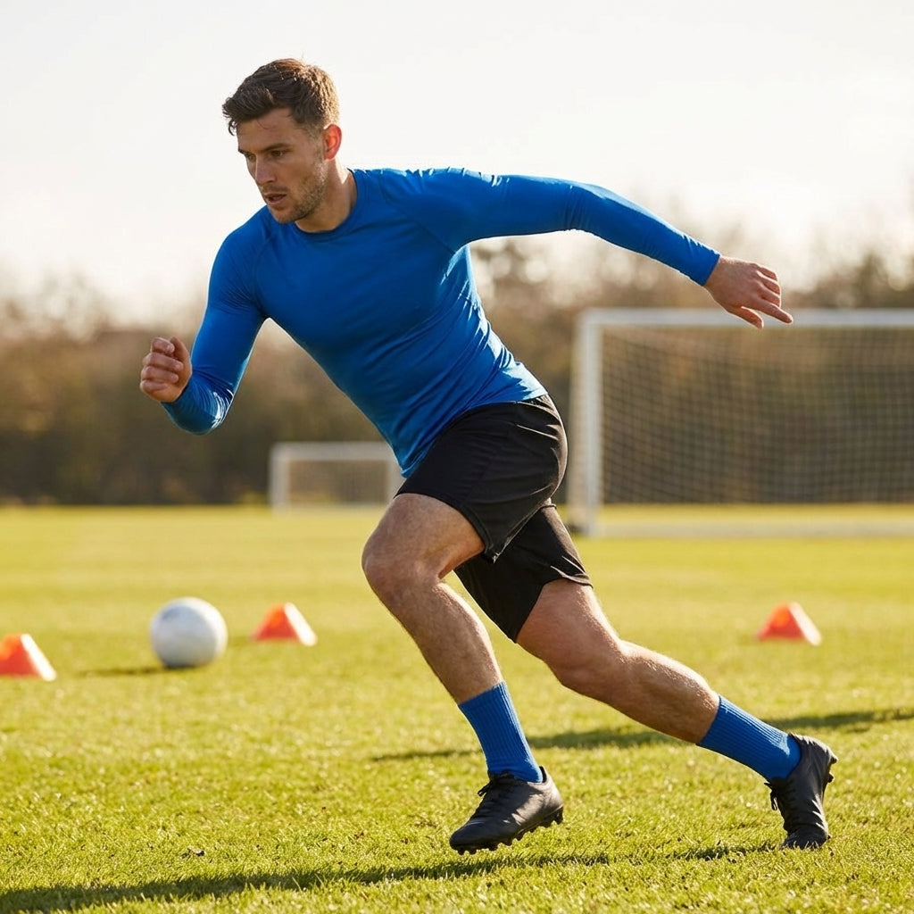 Men's long sleeve base layer in various colours for sports