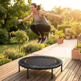 Mini exercise trampoline with steel frame for home and gym workouts - product detail