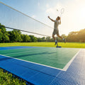 Badminton court floor tiles with custom colours, UV treated for durability - product detail