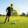 Aussie Rules Slalom Poles – 5ft or 6ft Yellow – Shatterproof PVC – Training Field