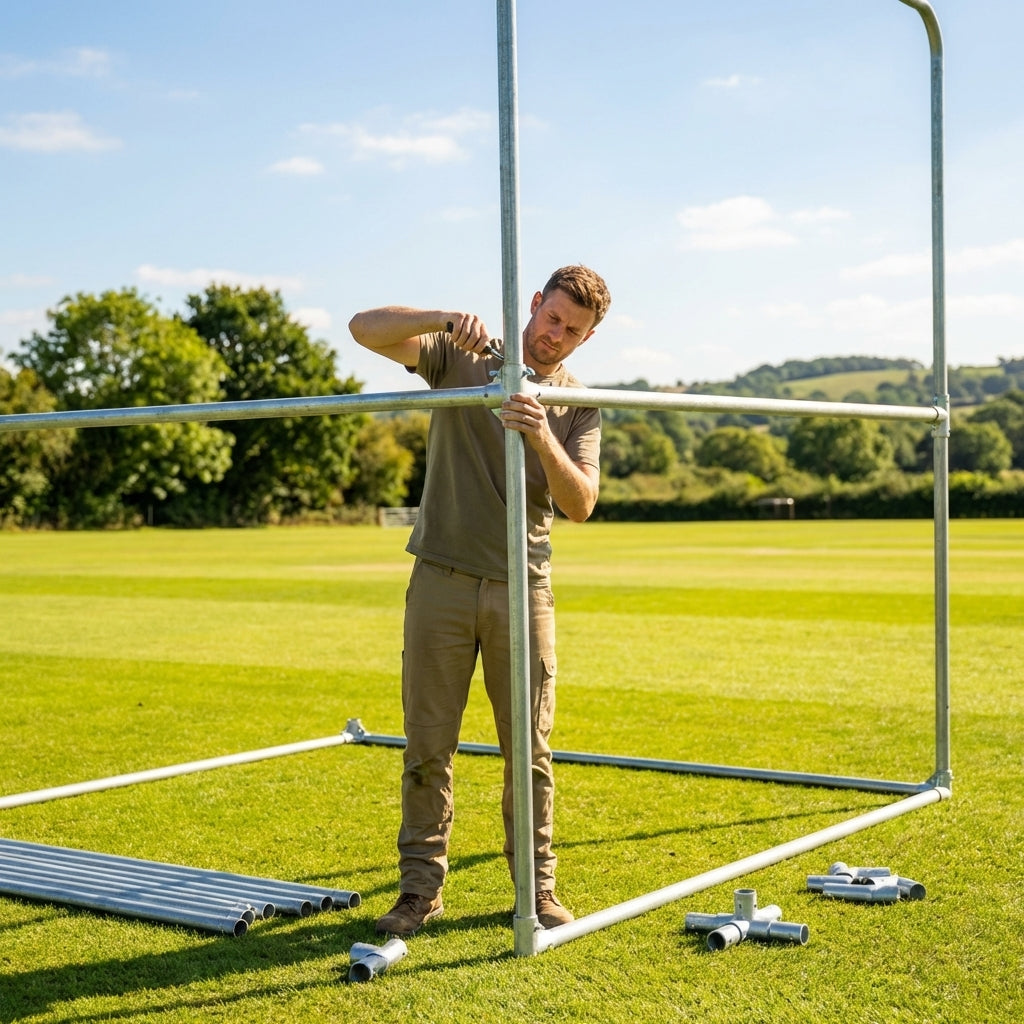 Cricket Cage Frame Kit with Galvanised Steel Components