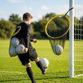 Compact football target net for training, durable polyester mesh