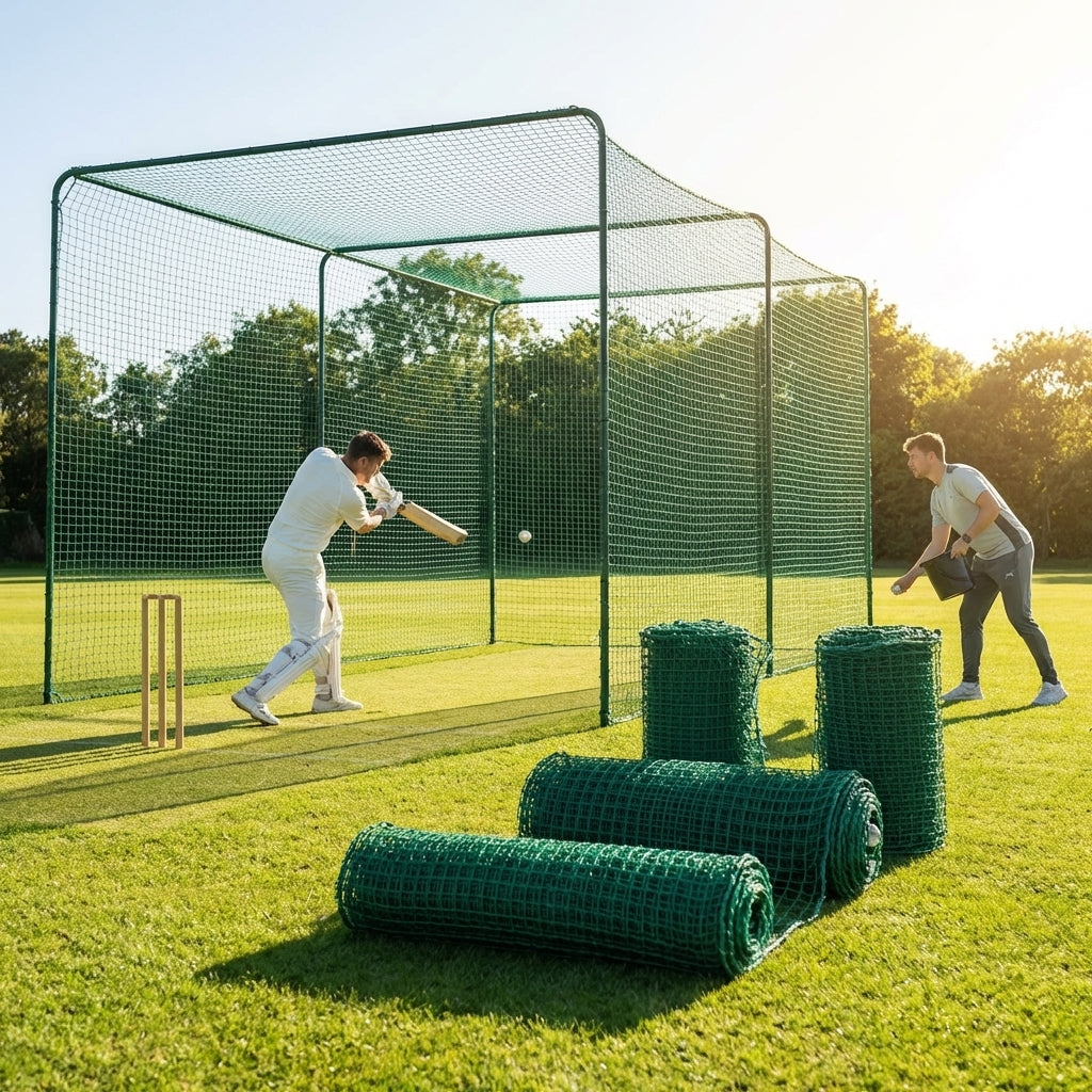 Custom size cricket netting made from HDPP material - product detail