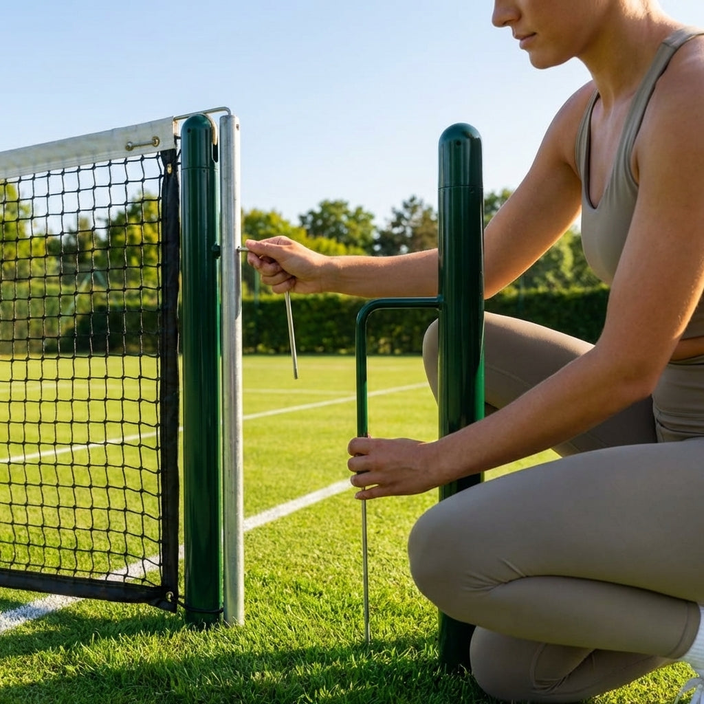 Tennis Net Lacing Bars made of Stainless Steel for round and square posts