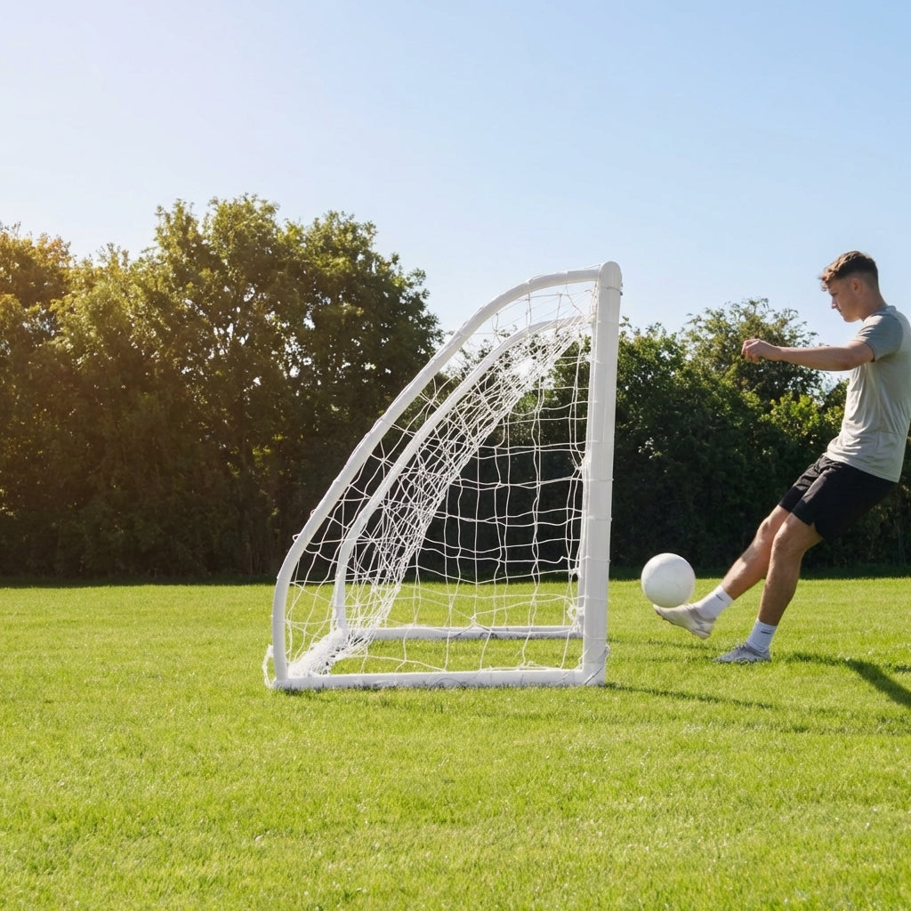 8ft x 4ft durable football goal post with uPVC construction