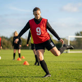 Sports team numbered bibs in vibrant colours for all ages
