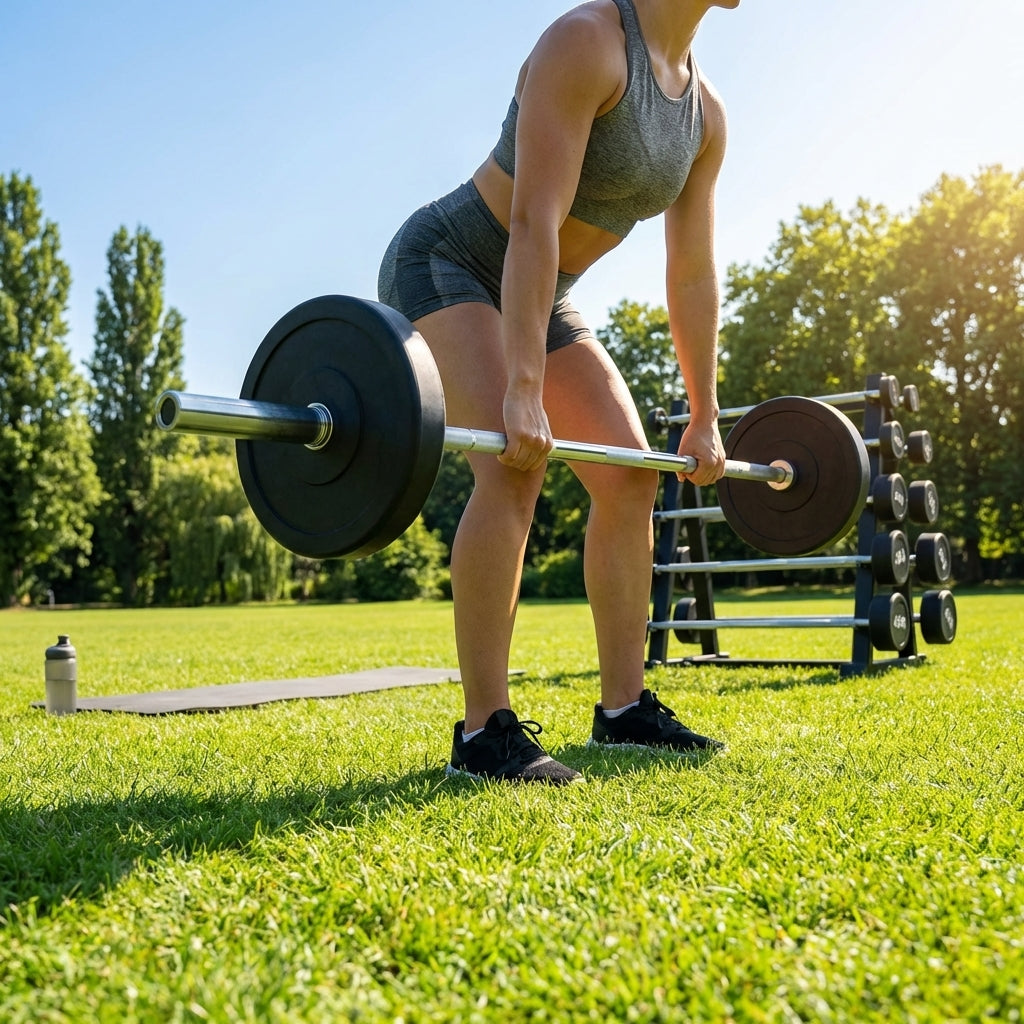 Rubber Barbell Weights with cast iron core for gym and home use - product detail