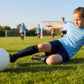 Kids' Shin Pads with Ankle Protectors in Black-Out and White-Out