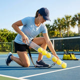 Pickleball pick up tube with durable PVC and rubber design