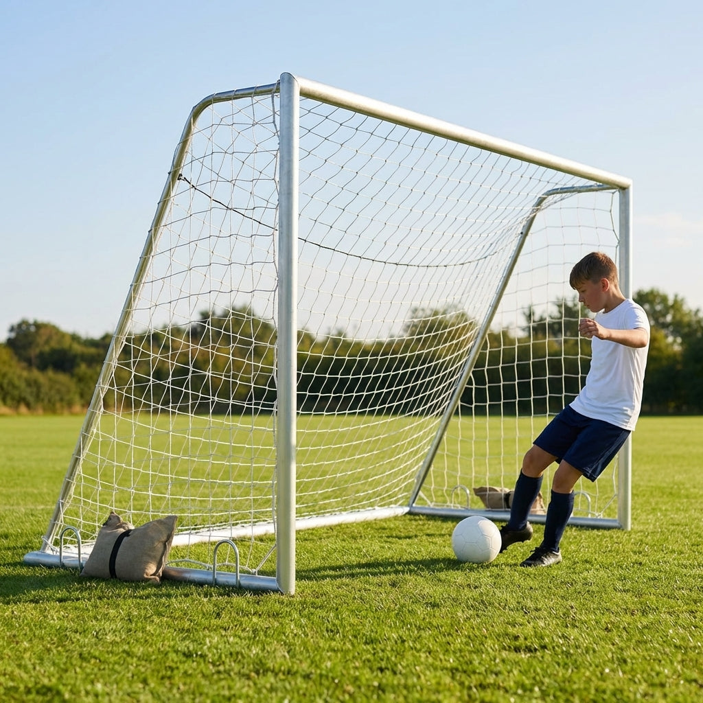 Aluminium football goal 8x5ft for junior sports