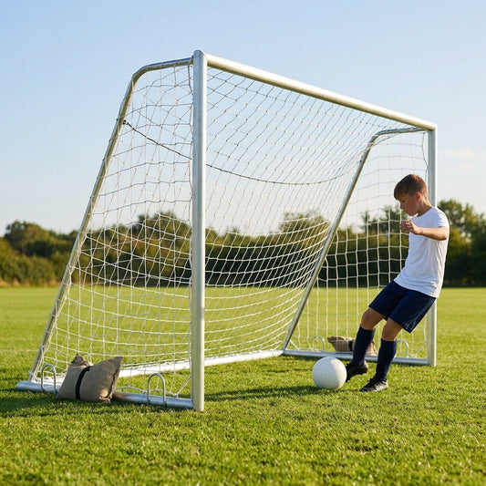 Aluminium football goal 8x5ft for junior sports