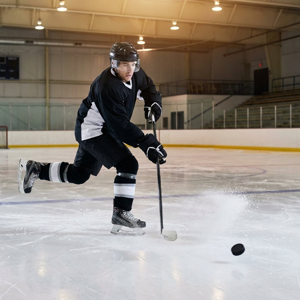 Matte black ice hockey puck made of vulcanised rubber for practice and competitive matches