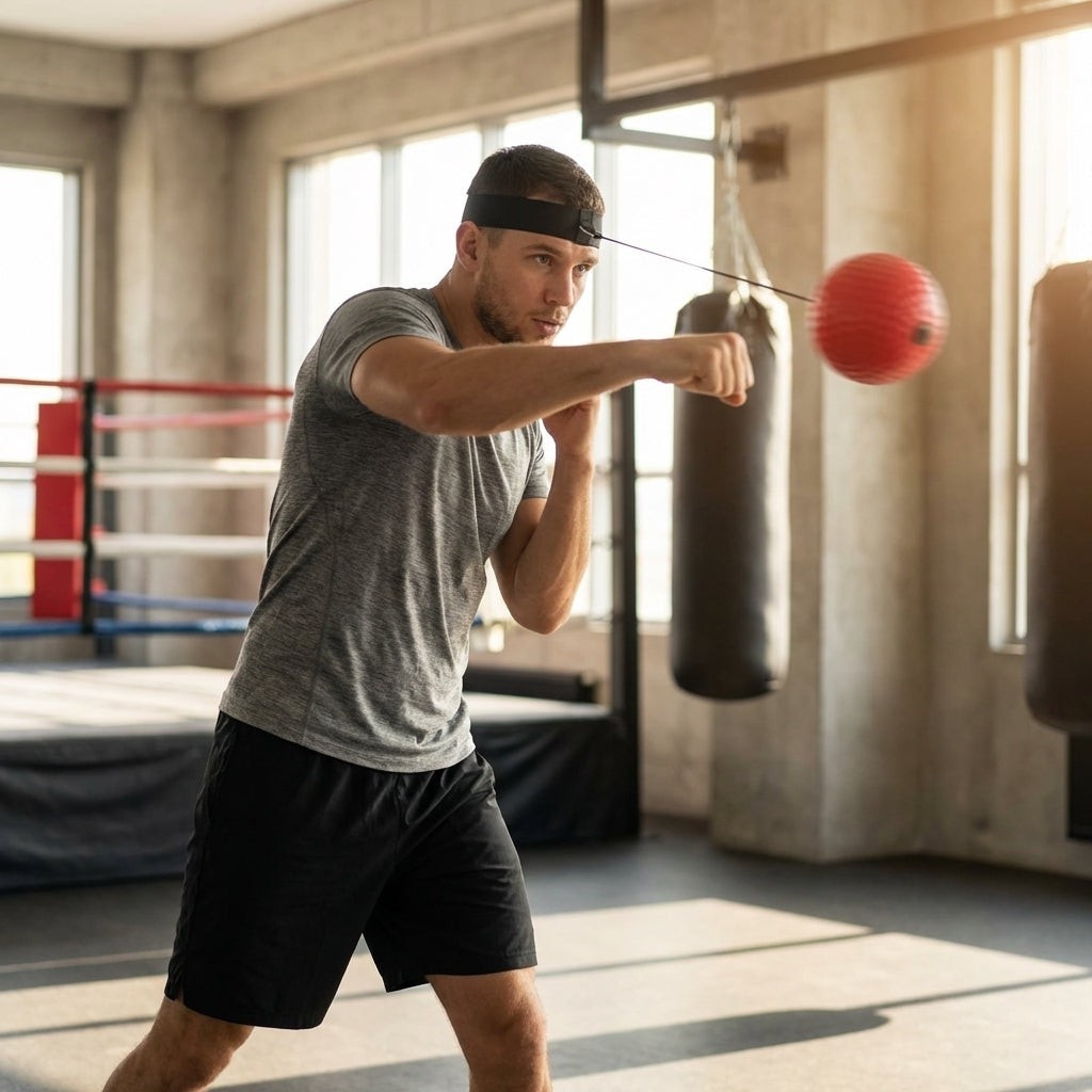 Boxing reflex ball with adjustable strap for training