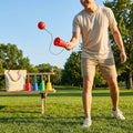 Plastic Cup & Ball Game in vibrant colours for indoor and outdoor fun - product detail