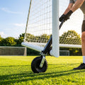 Football goal wheels with 360-degree rotation feature