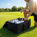 Black boot storage bag for sports teams accommodating 24 pairs - product detail