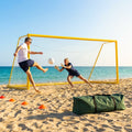 Beach soccer goal freestanding, 5.5m x 2.2m, yellow aluminium - product detail