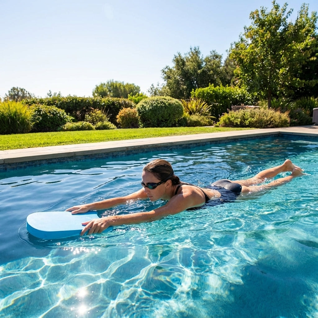 Swimming kickboards made of EVA foam for pool training