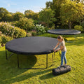 Black durable PE trampoline cover for garden protection - product detail