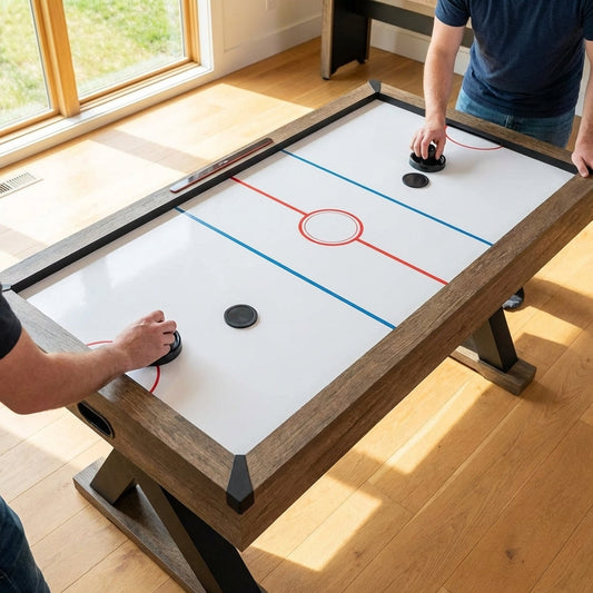 Air hockey table spare parts set including legs, puck, motor, and scoreboard - product detail