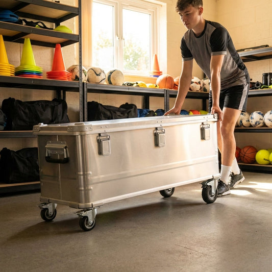 Clip-On Castor Wheels for Aluminium Storage Box