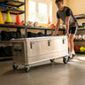 Clip-On Castor Wheels – 7.5cm Diameter – Aluminium Storage Box Mobility