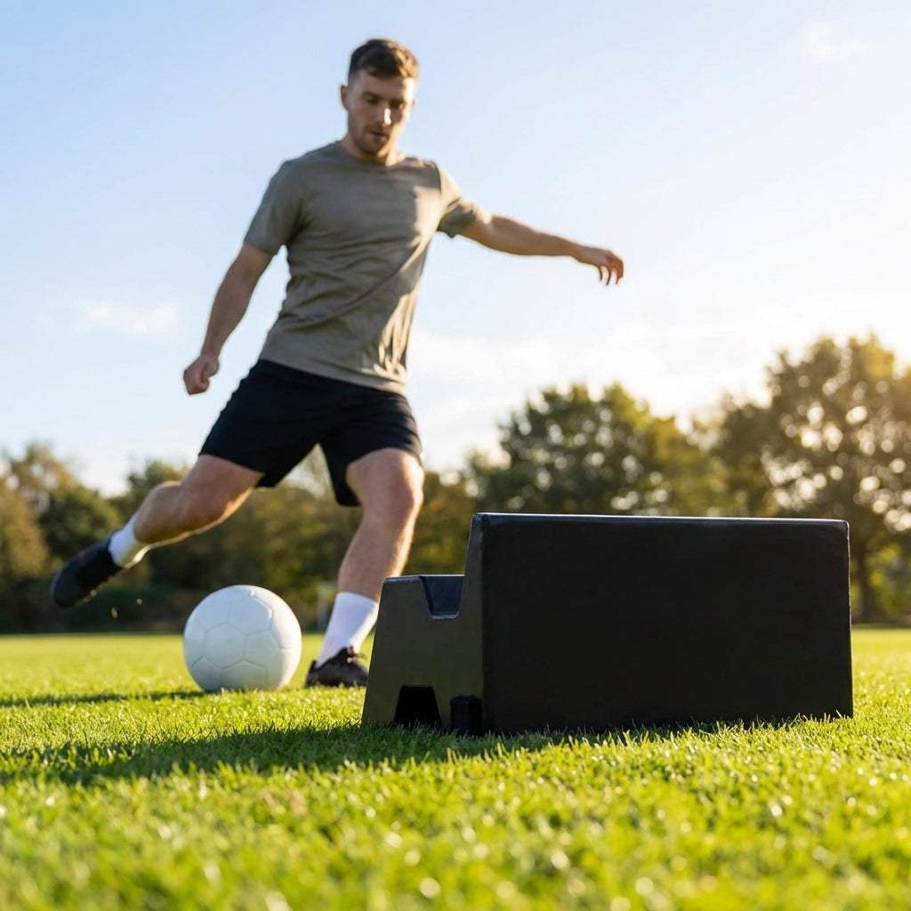 Football Training Rebound Block in Fluro Yellow for All Surfaces