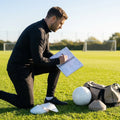 Football coaching notebook in matte black with A4 and A5 options