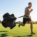 Black and white ice hockey speed chute for training