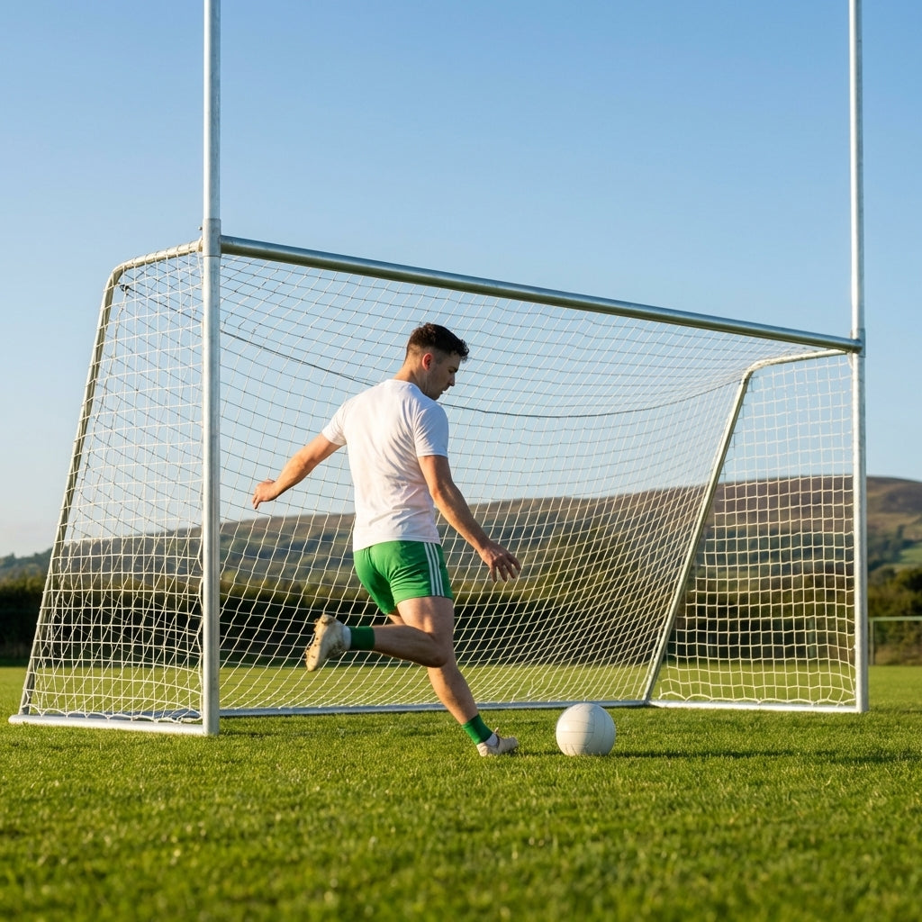Steel Gaelic Football & Hurling Goal with 42mm Galvanised Frame