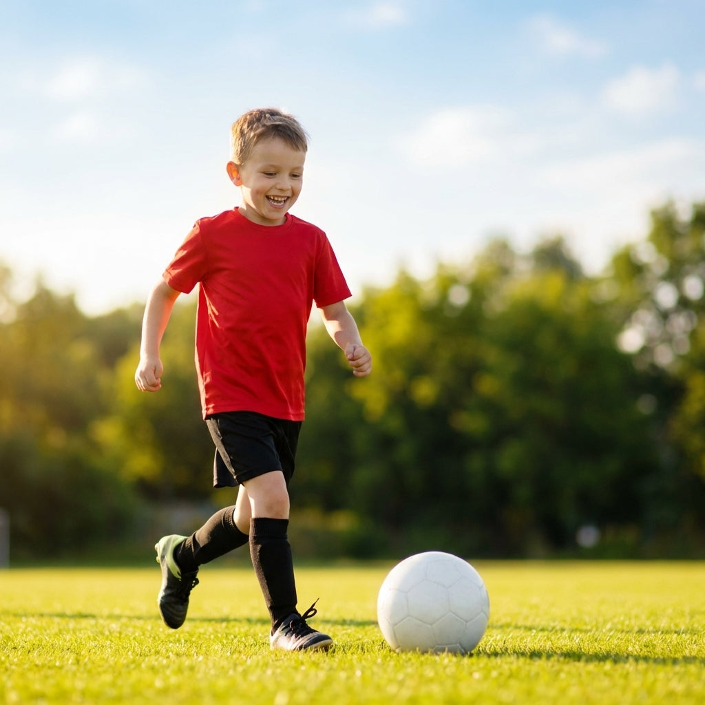 Junior football shirt in lightweight polyester, perfect for match wear