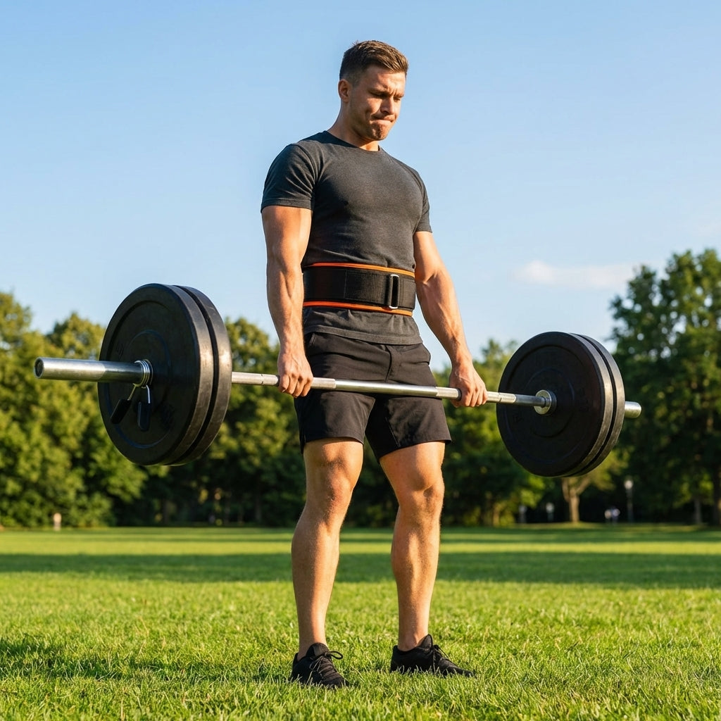 Gym Weightlifting Belt made of durable nylon for enhanced workouts