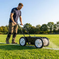 Aerosol line marking machine with adjustable spray width and durable metal frame - product detail