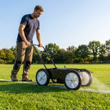 Aerosol line marking machine with adjustable spray width and durable metal frame - product detail